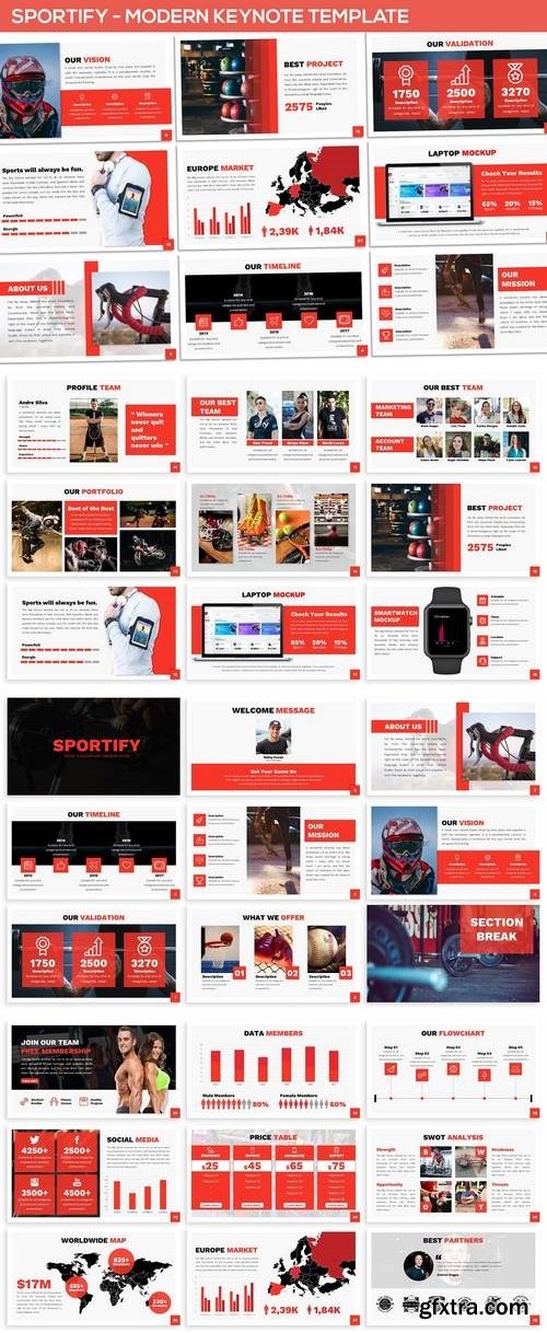 Sportify - Modern Keynote Template