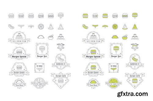 Vector Fast Food Icons & Logos