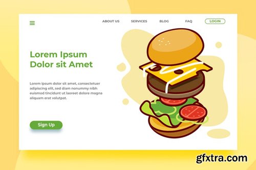 Burger Shop - Banner Landing Page