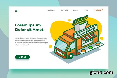 Food Trucks - Banner Landing Page