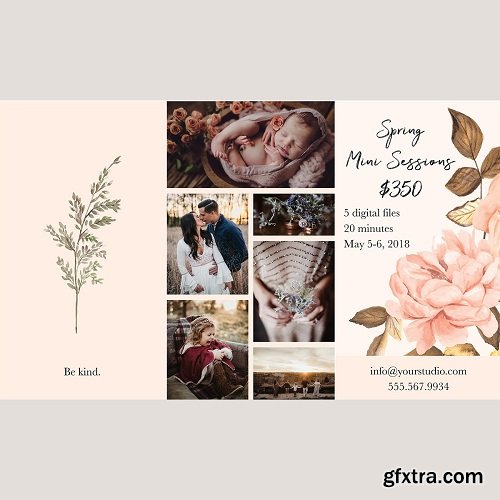 Twig & Olive Photography - Social Media Template Pack | Blush