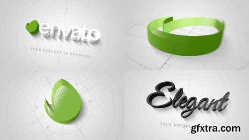 Videohive Technical Elegant Logo 3D Opener 22066596