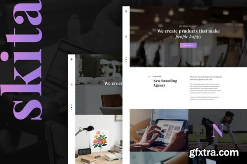 Skita - Clean & Modern Agency PSD Template