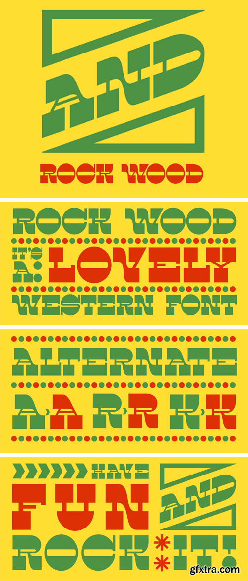 Rock Wood Font Family