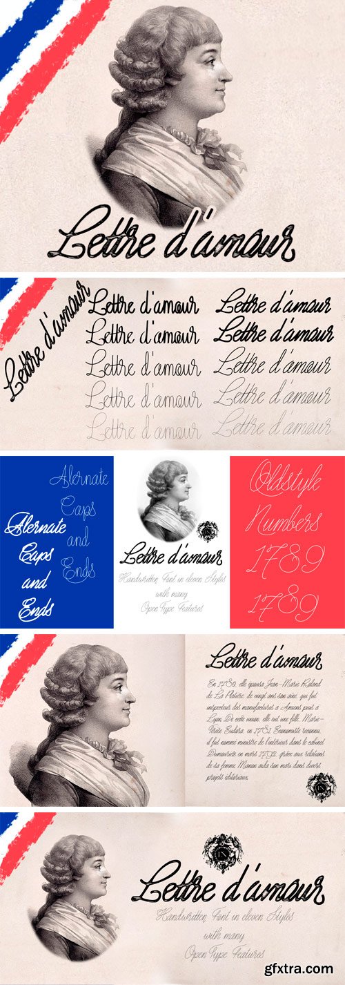 Lettre D\'amour Font Family