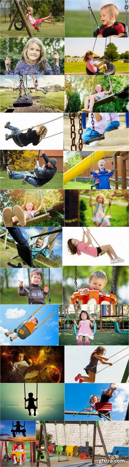 Children baby boy girl a swing 25 HQ Jpeg