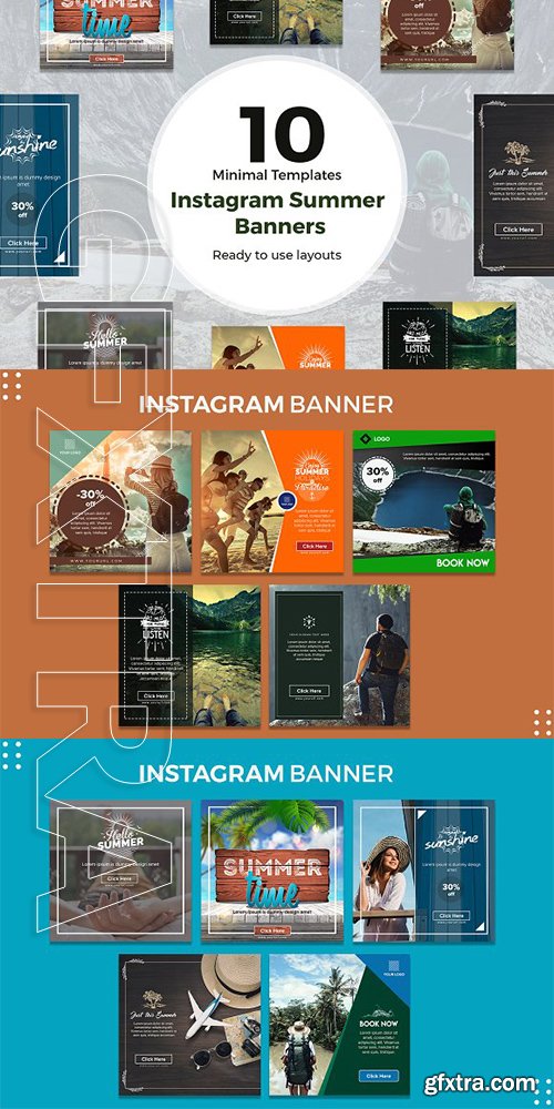 CreativeMarket - Instagram Summer Banners 2950326