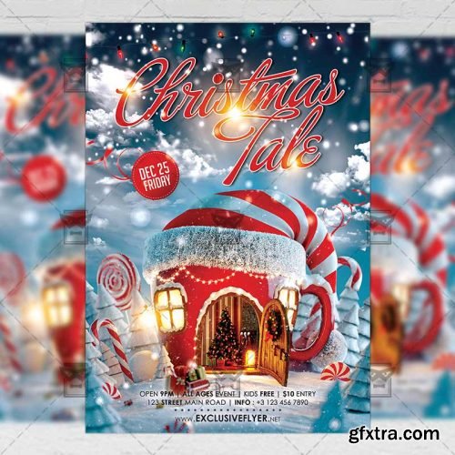 Christmas Tale – Seasonal A5 Flyer Template