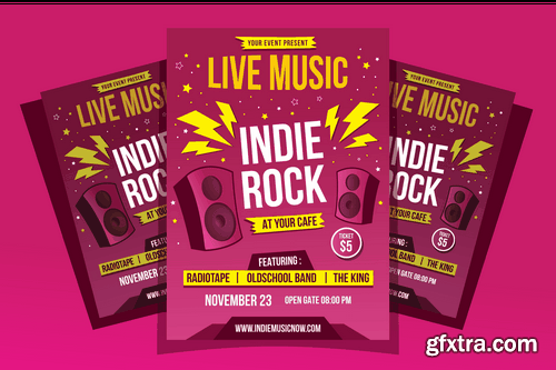 Indie Rock Flyer Template