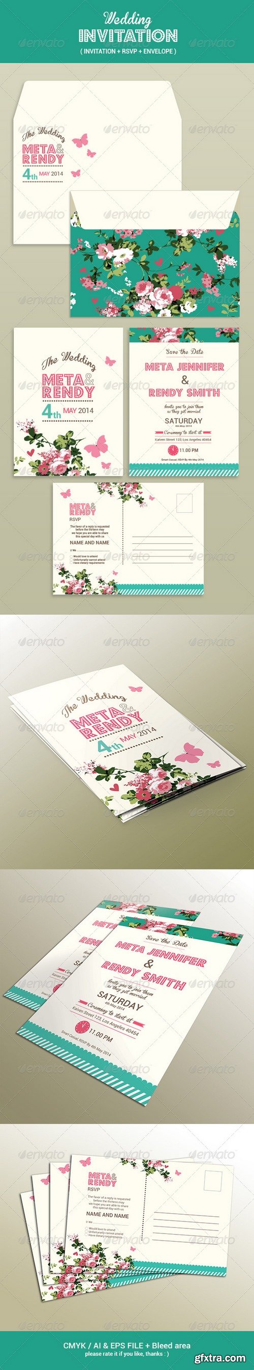 Graphicriver - Wedding Invitation Set 7596182