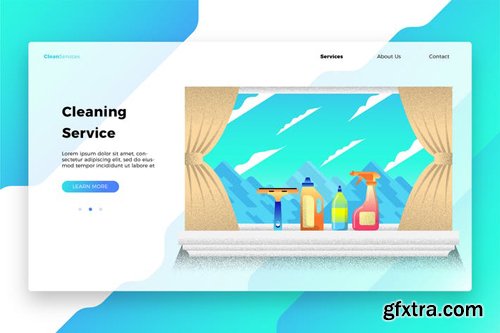 Cleaning Service - Banner & Landing Page