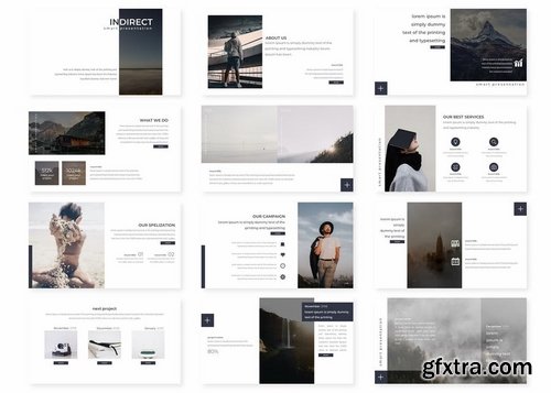 Indirect - Powerpoint Keynote and Google Slides Templates