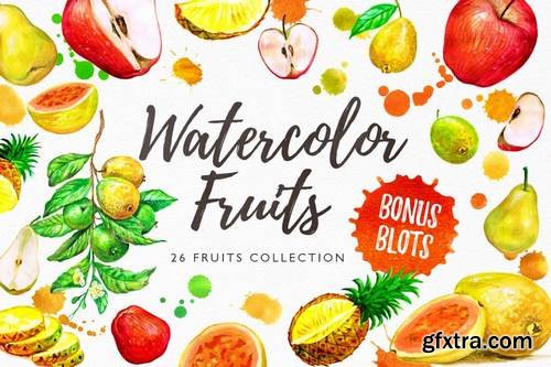 Watercolor Fruits