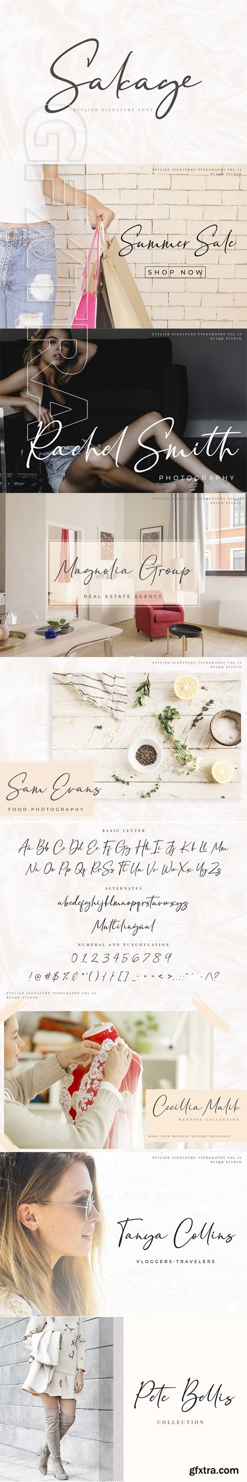 CreativeMarket - Sakage Signature Font 3089404