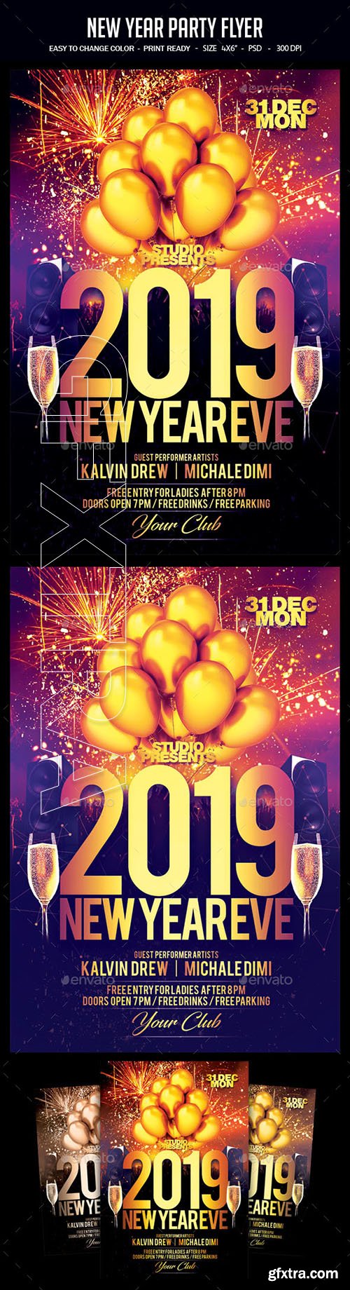 GraphicRiver - New Year Party Flyer 22757786