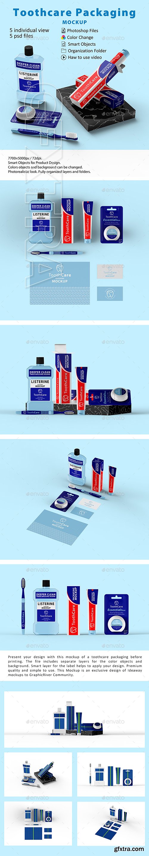 GraphicRiver - Toothcare Packaging Mockup 22723216