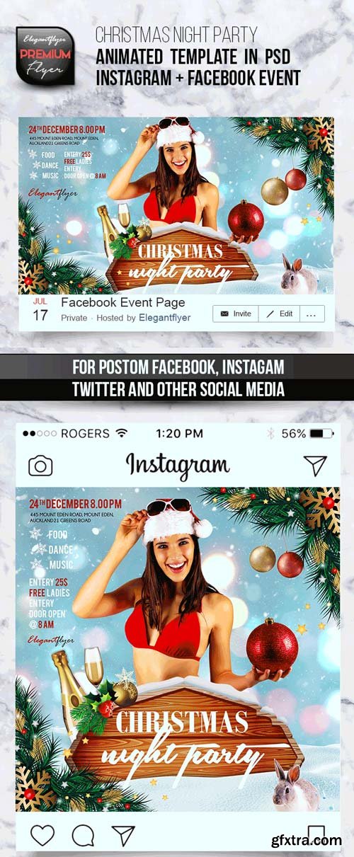 Animated Instagram V27 2018 + Facebook Flyer Template