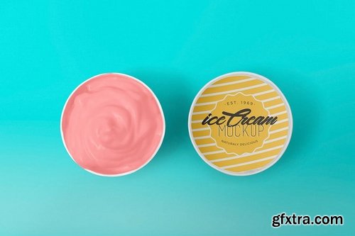 5 Yummy Ice Cream Cup Mockups