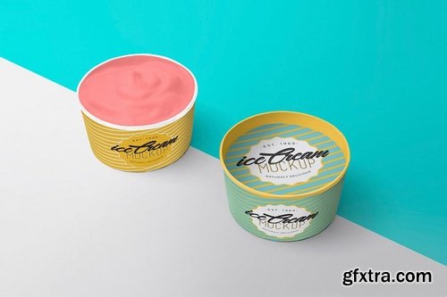 5 Yummy Ice Cream Cup Mockups