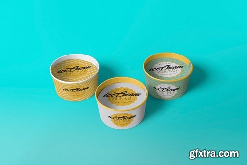 5 Yummy Ice Cream Cup Mockups