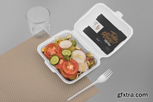 6 Disposable Food Packaging Mockups