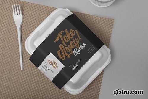 6 Disposable Food Packaging Mockups