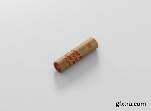 Paper Tube Mockup - Slim Short Size