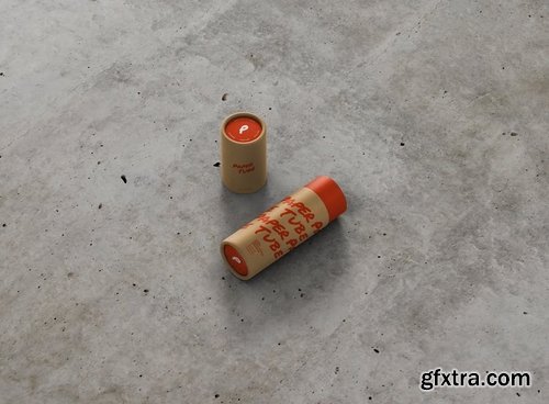 Paper Tube Mockup - Slim Short Size