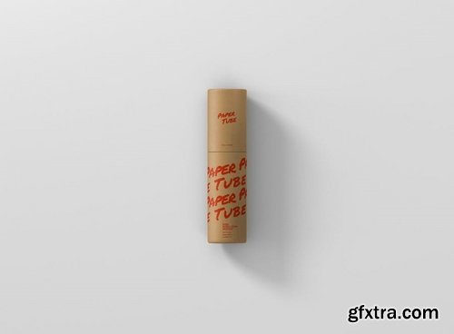 Paper Tube Mockup - Slim Short Size