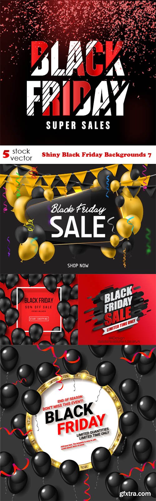 Vectors - Shiny Black Friday Backgrounds 7