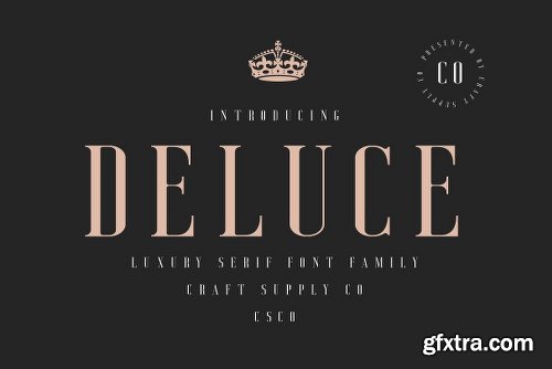 CreativeMarket Deluce - Luxury Serif Font 3109675