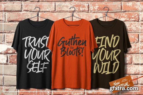 CreativeMarket Guthen Bloots + 2 Stylish Alternates 3050775