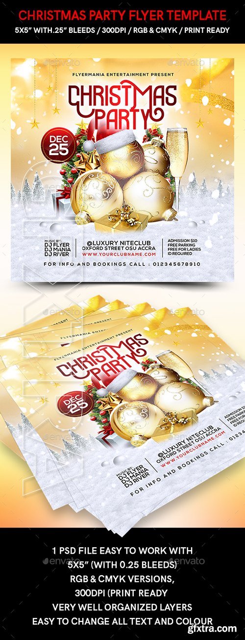 GraphicRiver - Christmas Party Flyer Template 22715269