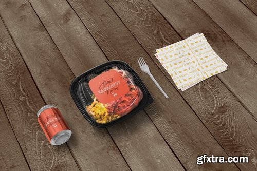 5 Food Box Branding Mockups