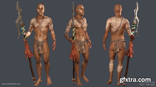 Tribal Warrior Basemesh 3D Model