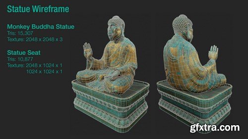 Temple of the Monkey Buddha 3D Model