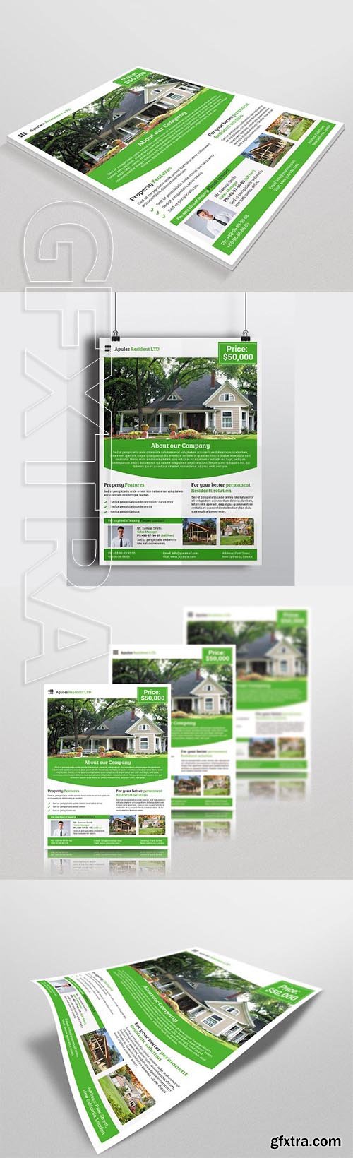 CreativeMarket - Real Estate Flyer 2909161