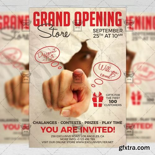 Grand Opening Flyer - Club A5 Template