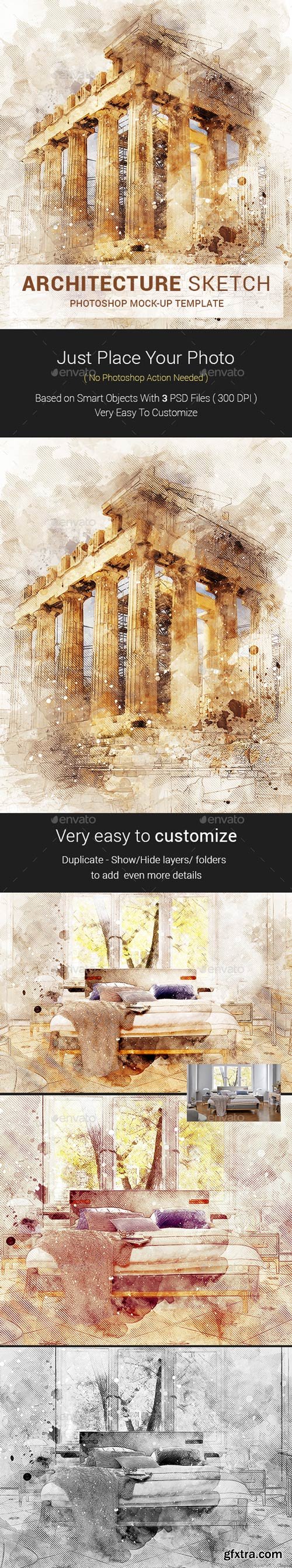 GraphicRiver - Architecture Sketch Photoshop Template Mock-Ups - 20751801