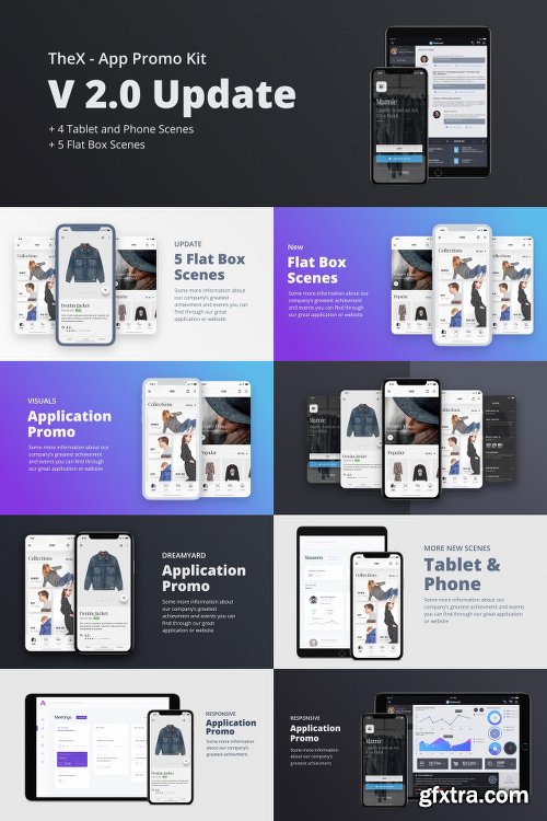 Videohive TheX - App Presentation Kit 21365745