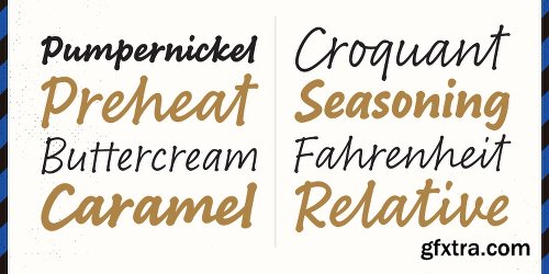 Bakeshop Font Family - 6 Fonts