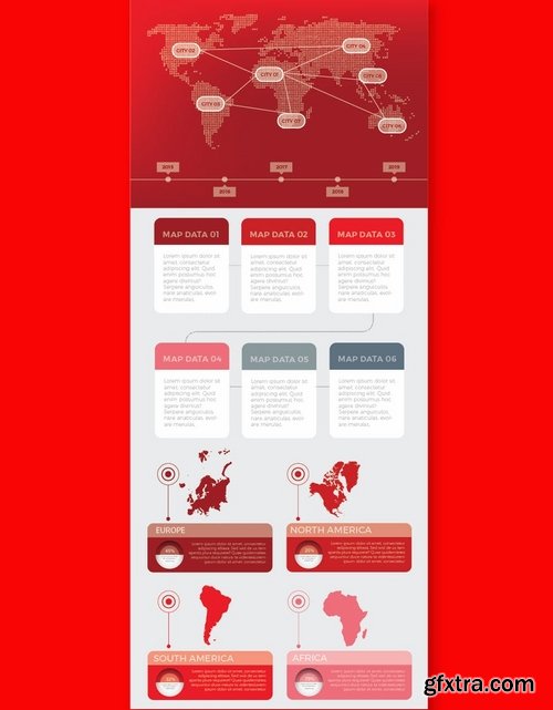 Red Pack Infographics Design