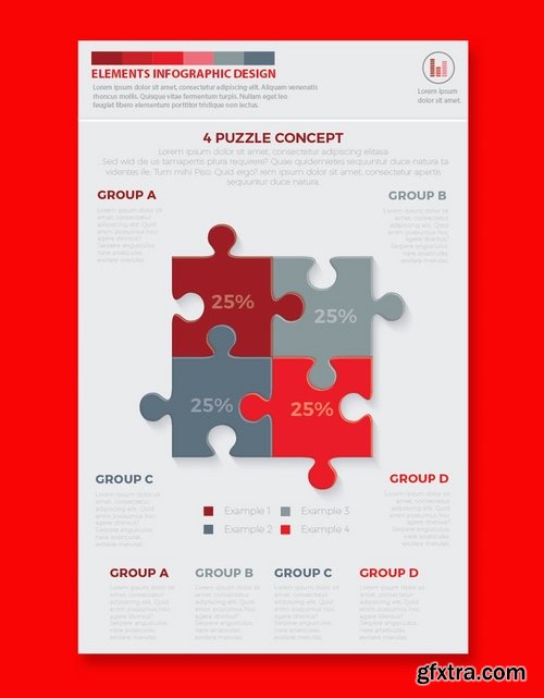 Red Pack Infographics Design