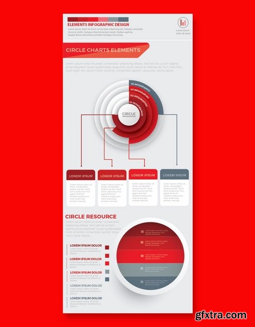 Red Pack Infographics Design