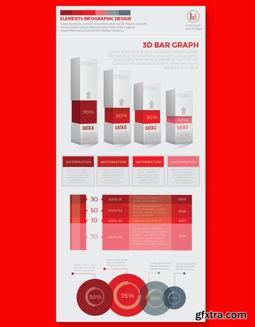 Red Pack Infographics Design