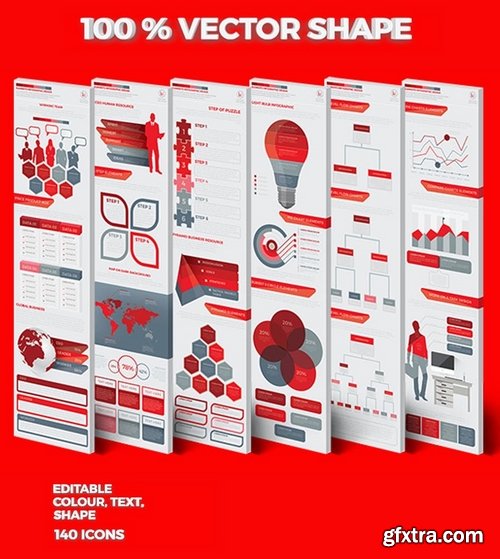 Red Pack Infographics Design