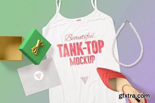 4 Women’s Tank Top Mockup Scenes