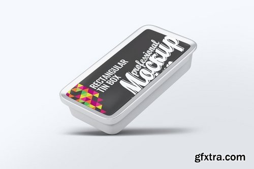 Rectangular Tin Box Mock-Up