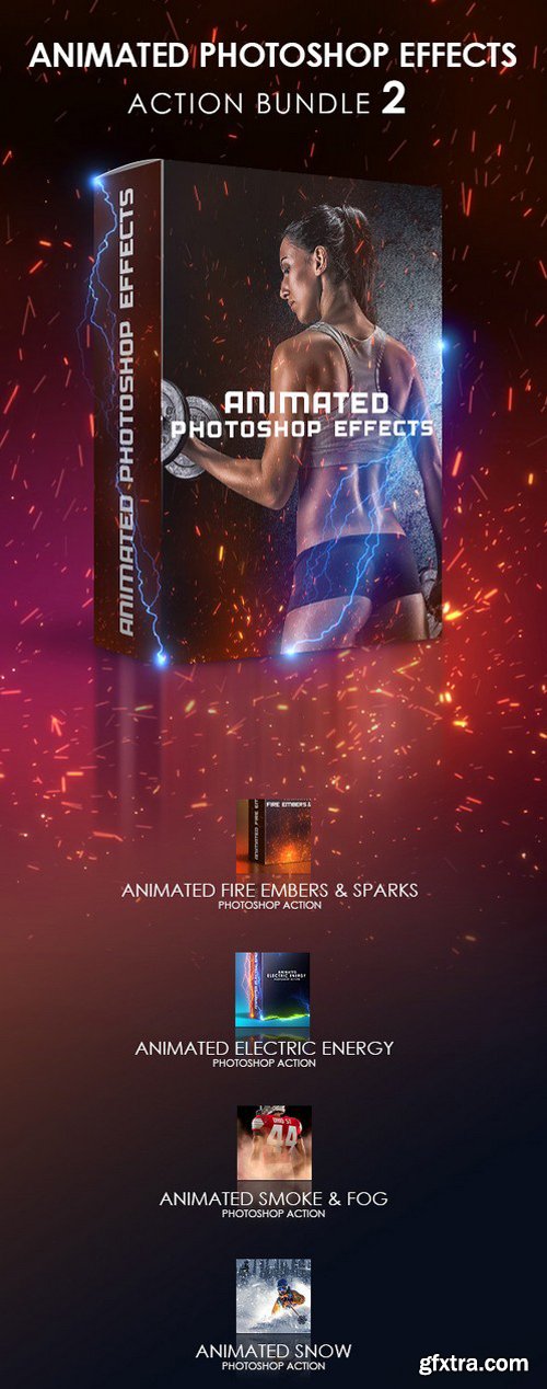 Graphicriver - Animated Photoshop Effects Action Bundle 2 20088620