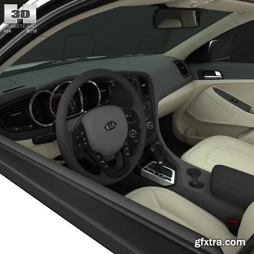 Kia Optima (K5) with HQ Interior 2011 3D Model